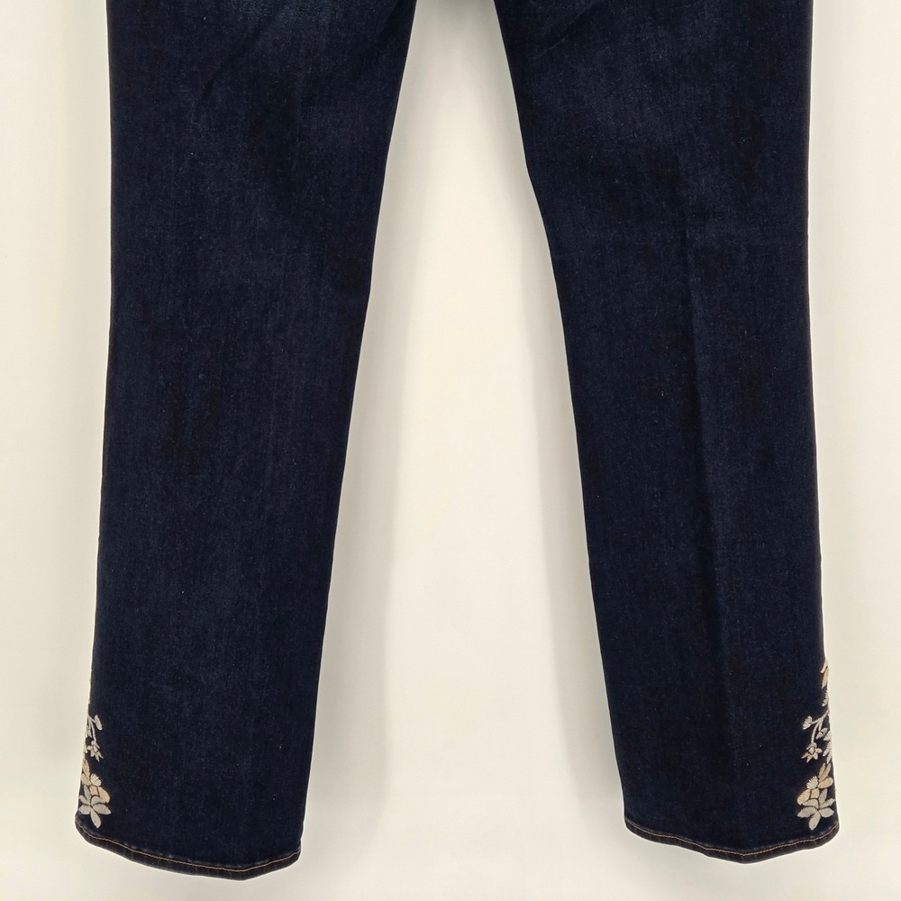 Driftwood Kelly Jazzy Daisy Embroidered Floral Boho Bootcut Dark Wash Jean 29x33 - Picture 7 of 14